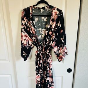 Pinkblush Floral Maternity Robe